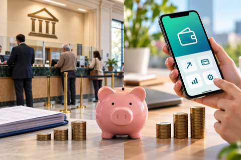 Banco tradicional vs. cuenta digital: ¿dónde rinde más tu plata?