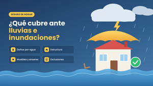 Qué cubre un seguro de hogar ante lluvias e inundaciones